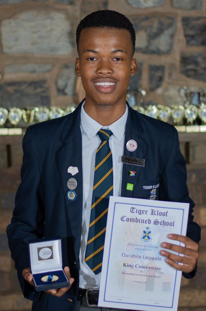 Oarabile Legwale Tiger Kloof KC Medal 2025