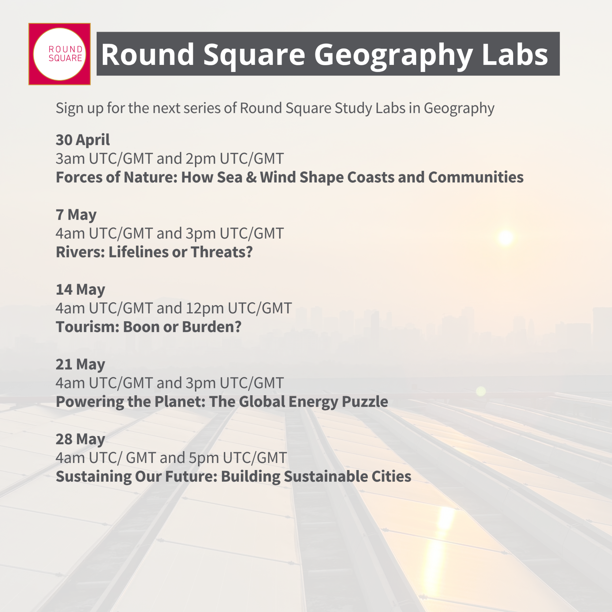 Geography Lab - Forces of Nature - Round Square